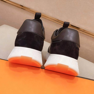 Zapatillas Negras de Alta Calidad para Hombre, Marca Hemm Bottoms, de Cuero Genuino, Diseño de Lujo, Casuales, con Plataforma, a la Moda - Product Image 2
