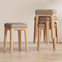 Sillas de Comedor Nórdicas Minimalistas de Lujo Moderno, de Madera Maciza, 2, 4, 6, 8, 10 Plazas, Muebles de Cocina y Hotel, Diseño Apilable en Cuero Negro