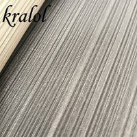 Papier peint vinyle rayé exquis, revêtements muraux en PVC gaufré, support en tissu, papier peint de luxe pour appartements, hôtels, villas