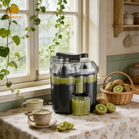 Presse-agrumes électrique et manuel SHANGKAI à double tête, rechargeable par USB, étanche, capacité 0,3 L, pour la cuisine domestique