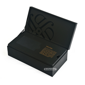 Caja de Regalo Magnética Biodegradable Hecha a Mano, Caja de Lujo para Gafas de Sol con Logotipo en Lámina Dorada - Product Image 2