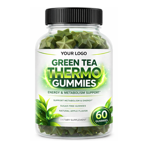 Gomitas Térmicas de Té Verde, Potenciador de Energía con Suplemento Herbal, Certificado Halal, Soporte Energético Diario, Gomitas de Té Verde - Product Image 1