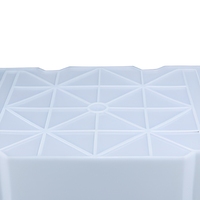 Caisse en plastique empilable et emboîtable en maille perforée pour le stockage et l'expédition