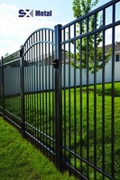 Panel de Cerca de Seguridad de Aluminio con Recubrimiento en Polvo y Sistema de Puerta de Jardín para Proyectos de Construcción Residencial de Villas