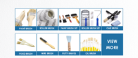 Vente en gros en usine, lot de pinceaux pour plafond, bricolage et qualité industrielle, support OEM personnalisable, pinceaux muraux à manche en bois et plastique