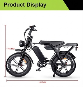 V8 Adult Fat Tire Bike, Motorcycle 1000W Brushless <b>Hub</b> Motor E-Bicycle, Hydraulic 1000W Brushless DC <b>Hub</b> Motor 48V 15AH Removabl - Product Image 4
