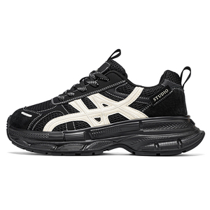 Zapatos de Lujo para Hombre, Zapatillas de Alta Calidad, Empaque de Caja de Lujo, Zapatos Deportivos de Cuero Casuales para Papá que Aumentan la Estatura - Product Image 1