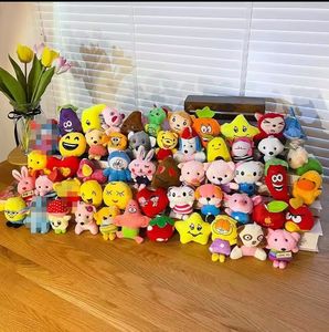 All'ingrosso peluche peluche peluche peluche giocattolo carino più stili 4 pollici ciondolo in peluche animale creativo cartone animato ciondolo chiave di peluche - Product Image 4