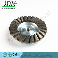 Meule à coupelle abrasive JDK à rangée simple, outils diamantés pour le lissage des surfaces en pierre, diamètre 4 pouces, épaisseur 10 mm, haute dureté