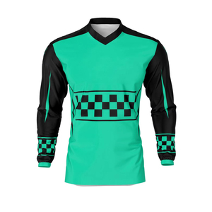 เสื้อเจอร์ซีย์ BMX แบบระบายอากาศได้ดี สั่งทำพิเศษด้วยเทคนิคการพิมพ์แบบซับลิเมชั่น สำหรับการแข่งขันและขี่มอเตอร์ไซค์ คุณภาพสูง สำหรับทุกเพศ - Product Image 1