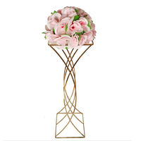 Support de fleurs rectangulaire pour centre de table de mariage