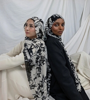 Sharut VELA personnalisé Dubai léger coton châle femmes musulmanes respirant Modal miel jaune ombre fleur imprimé Hijab écharpe