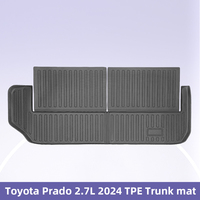 Toyota Prado 2.7L 2024 3D TPE Tapis de sol de voiture tous temps Matériau TPE personnalisable