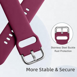 Bracelet de montre sport en silicone en gros pour Watch 4/5/6/S3/S2, boucle à pression, confortable et respirant, universel 22mm/20mm - Product Image 4