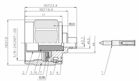 Connecteur N coaxial RF tout cuivre de type N N-JB3 connecteur N mâle droit pour câble RG402 semi-flexible et semi-acier