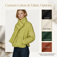 Veste courte parka pour femme, réversible, imperméable, coupe-vent, séchage rapide, respirante, écologique, rembourrée de duvet de canard, col montant