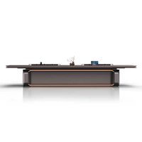 Mobilier de bureau Simple moderne haut de gamme combinaison de chaise de bureau Table de patron de luxe atmosphère de Table de président de grande classe modulaire