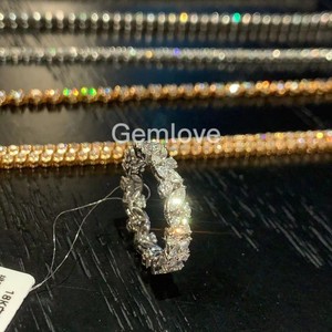 Sang Trọng Kim Cương Nhẫn Cho Phụ Nữ 18K Vàng | Engagement & Wedding Bands Bất Tự Nhiên Kim Cương Ngọc Lục Bảo/<span class=keywords><strong>Ruby</strong></span>/Alexandrite Đá Quý - Product Image 6