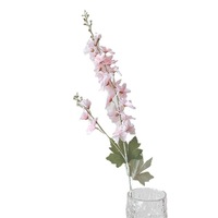 Bunga Delphinium Sutra Buatan Grosir, Bunga Palsu Dua Cabang, Dekorasi Pernikahan, Pajangan Jendela Luar Ruangan, Dekorasi Ruangan
