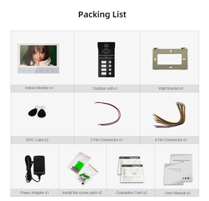 <span class=keywords><strong>Interphone</strong></span> Pour Deux Appartements <span class=keywords><strong>Interphone</strong></span> de porte vidéo avec Vision nocturne <span class=keywords><strong>Interphone</strong></span> vidéo pour bâtiments <span class=keywords><strong>Interphone</strong></span> vidéo - Product Image 6