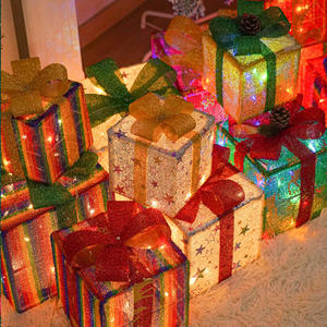 Outdoor Yard <strong>Light</strong> <strong>up</strong> Christmas <strong>Boxes</strong> <strong>Present</strong> Decorations Set of 3 <strong>Light</strong> <strong>up</strong> Decor Outdoor Home Christmas Lighted <strong>Boxes</strong> - Product Image 5