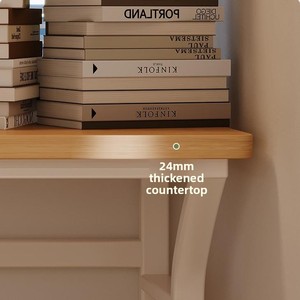 Moderna Scrivania in Legno per Computer e Sedia da Ufficio Combinata per Camera da Letto e Studio - Product Image 4
