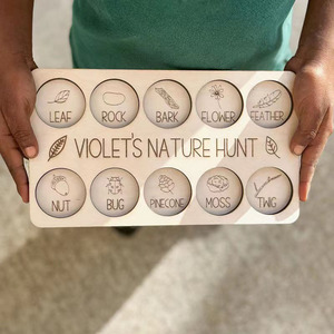 Personnalisé Nouveau Cadeau <span class=keywords><strong>de</strong></span> chasse au trésor nature personnalisé Plaque <span class=keywords><strong>de</strong></span> chasse au trésor nature en bois créative - Product Image 1
