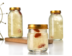 Bocaux en verre pour la mise en conserve 50ml 120ml 200ml 260ml, bocaux en verre pour nid d'oiseau avec couvercles à vis, bouteilles en verre hermétiques de qualité alimentaire pour la nourriture pour bébés - Product Image 3