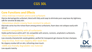Glicinato de Cocoil Sódico de Grado Cosmético CGS-30L CAS 90387-74-91 Materia Prima Química - Product Image 2