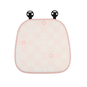 Coussin de siège auto mignon en soie glacée respirant antidérapant pour l'été, tapis rafraîchissant pour siège arrière, lot de 3-4 pièces - Product Image 5