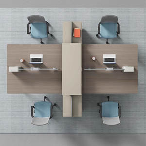 Bureaux de travail noirs Liyu Advanced Technology, design moderne, stable et robuste, prix compétitif, <span class=keywords><strong>bureau</strong></span> promotionnel OEM. - Product Image 2