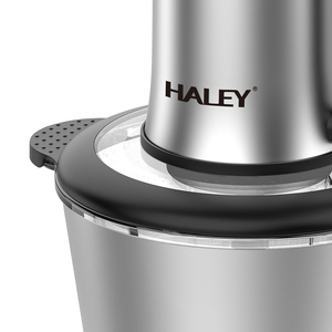 Robot culinaire automatique compact HALEY, hachoir à viande électrique, hachoir à légumes, <span class=keywords><strong>moteur</strong></span> en cuivre 1200W, acier inoxydable 5L - Product Image 6