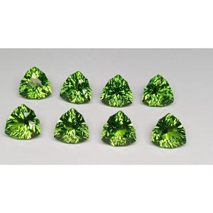 High Grade Quality 13x13mm Fancy Trillion Shape Synthetic Lab Grown Quartz Heat Treated Color Play 9.50 Carat Loose <b>Stone</b> - Product Image 2