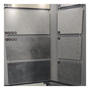 Carreaux de porcelaine <span class=keywords><strong>gris</strong></span> mat effet béton pleine masse pour sols et murs 600x600, style rustique ciment - Product Image 2