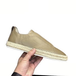 Scarpe Casual in Pelle Originali Italiane Comode e Versatili Scarpe Sportive Casual da Uomo Scarpe da Skateboard con Suola in <span class=keywords><strong>Rattan</strong></span> - Product Image 1