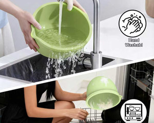 Rivestimenti in Silicone per Ciotole da Miscelazione Compatibili con Mixer <span class=keywords><strong>KitchenAid</strong></span> da 5 Quarti, Include 3 Rivestimenti e Coperchi, Lavabili in Lavastoviglie - Product Image 4