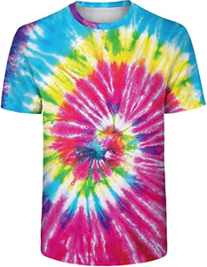 T-Shirt Tie-Dye Personalizzata all'Ingrosso, <span class=keywords><strong>Ultimo</strong></span> Design Estivo Unisex a Maniche Corte, Maglietta Oversize Tie-Dye per Uomo - Product Image 3