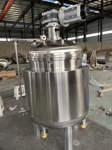 Mélangeur vertical en acier inoxydable avec agitateur chauffant et revêtement pour le mélange de produits chimiques, composants essentiels du moteur à engrenages - Product Image 4