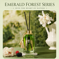 Diffuseur de parfum magnétique TopOne à double diffusion, en verre émeraude, pour huiles essentielles, avec ornement cerf noble, coffret cadeau