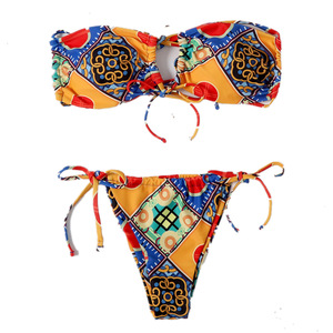 <strong>Strapless</strong> Women's Split Triangle Bikini <strong>Swimsuit</strong> New Sexy Women's <strong>Swimsuit</strong> Swimwear Manufacturing Company - Product Image 2