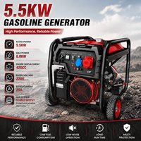 Générateur de chantier à essence 4 temps refroidi par air E-XIAPU 5KW 5000W 6KW AVR à démarrage automatique
