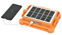 Projecteur solaire projecteur multifonction Portable charge sécurité travail portable Camping avertissement émergence lumière d'inondation