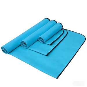 Serviette en microfibre premium antidérapante et absorbante, avec logo personnalisé, pour le yoga chaud et le fitness - Product Image 4