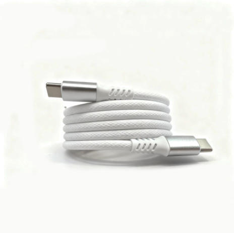 100W Magnetic Dual-Head Type-C Braided Nylon Pure Copper PD Super Fast Charging Data Cable for Camera & Earphone