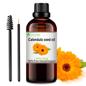 Huile de graines de calendula pure, pressée à froid, pour les soins de la peau, du <span class=keywords><strong>visage</strong></span> et du corps, cosmétiques - Product Image 2