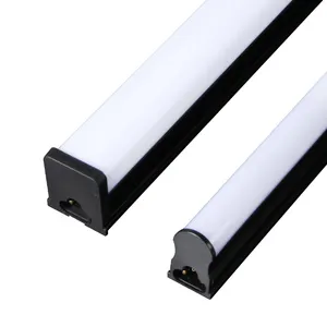 블랙 알루미늄 램프 본체 LED 형광 튜브 저렴한 가격 하이 퀄리티 통합 브래킷 T5 T8 Led 튜브
