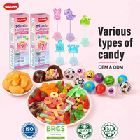 Bonbons en gros d'usine, sucettes dures, saveur fraise originale, sans gras, vitamine C, collation sucrée pour enfants