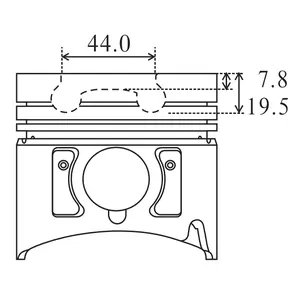 4JB1T del pistón del motor de 8-97176-606-0-8-97176-607-0 8971766060, 8971766070 8-94228-887-0-1-12111-323-2-1-12111-665-1 8-97176-601-0