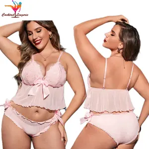 Plus Size Traum Mädchen Dessous Fantasie sexy transparent tragen Spitze Unterwäsche für Frauen Dessous Set sexy durchsichtige Unterwäsche