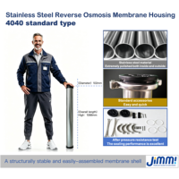 Récipient sous pression en acier inoxydable ODM pour membrane de traitement d'eau par osmose inverse 600 PSI, ensemble complet, emballage en boîte cartonnée